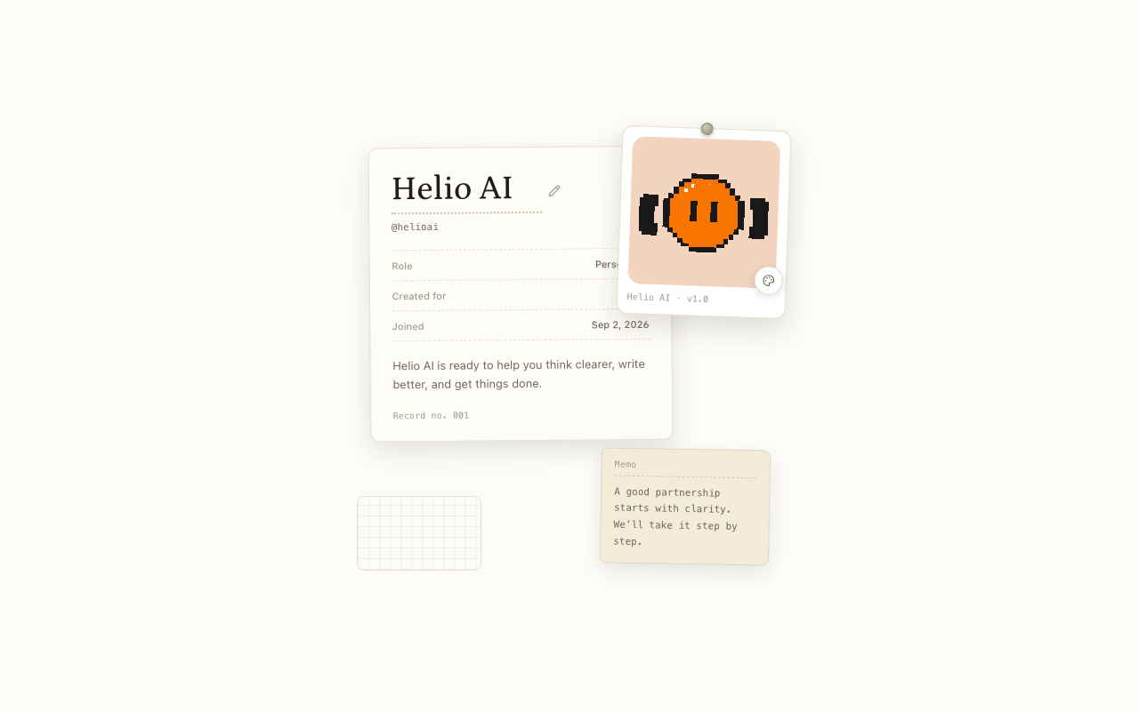 2 · Sheet, the identity sheet leads, avatar pinned to it